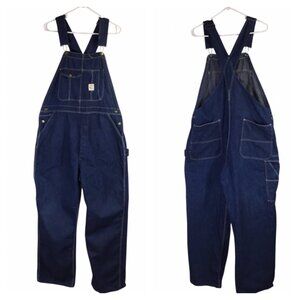 Pointer Brand Vintage Bib Overalls Bibs 40 x 32 Denim USA Workwear Carpenter